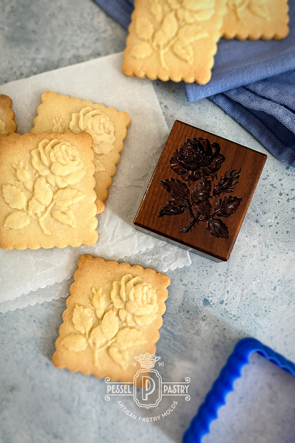 Victorian Rose Springerle Mold