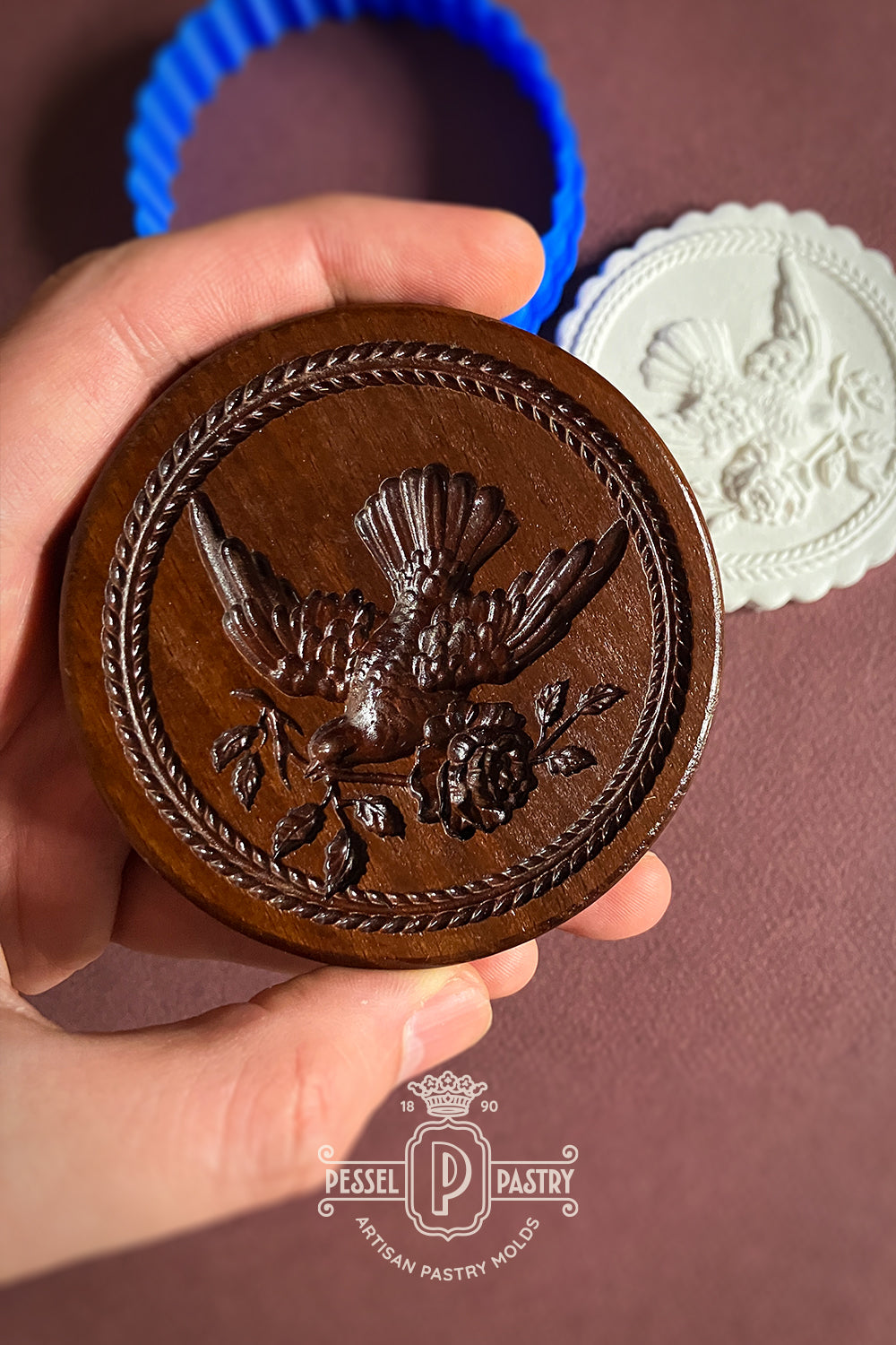 Peace Dove with Rose Springerle Mold