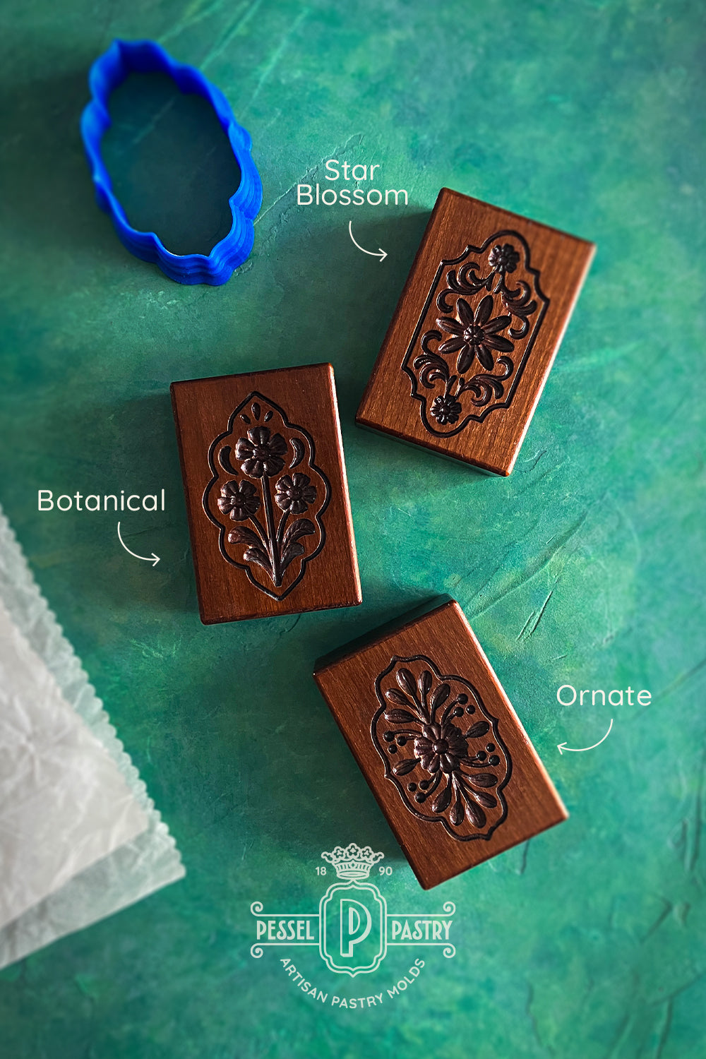 Baroque Medallion Springerle Mold – Star Blossom