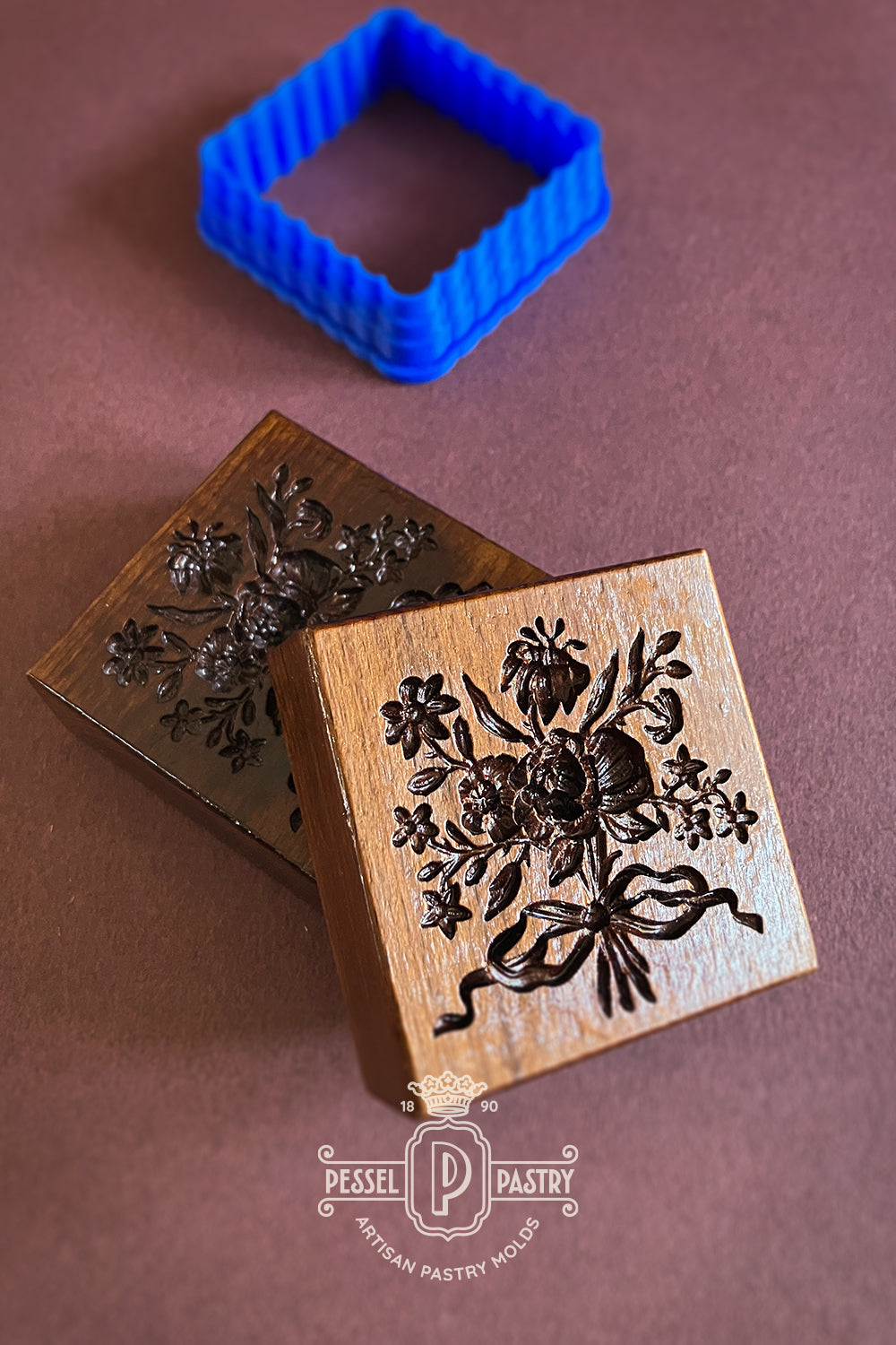 Ribbon Botanical Bouquet Springerle Mold