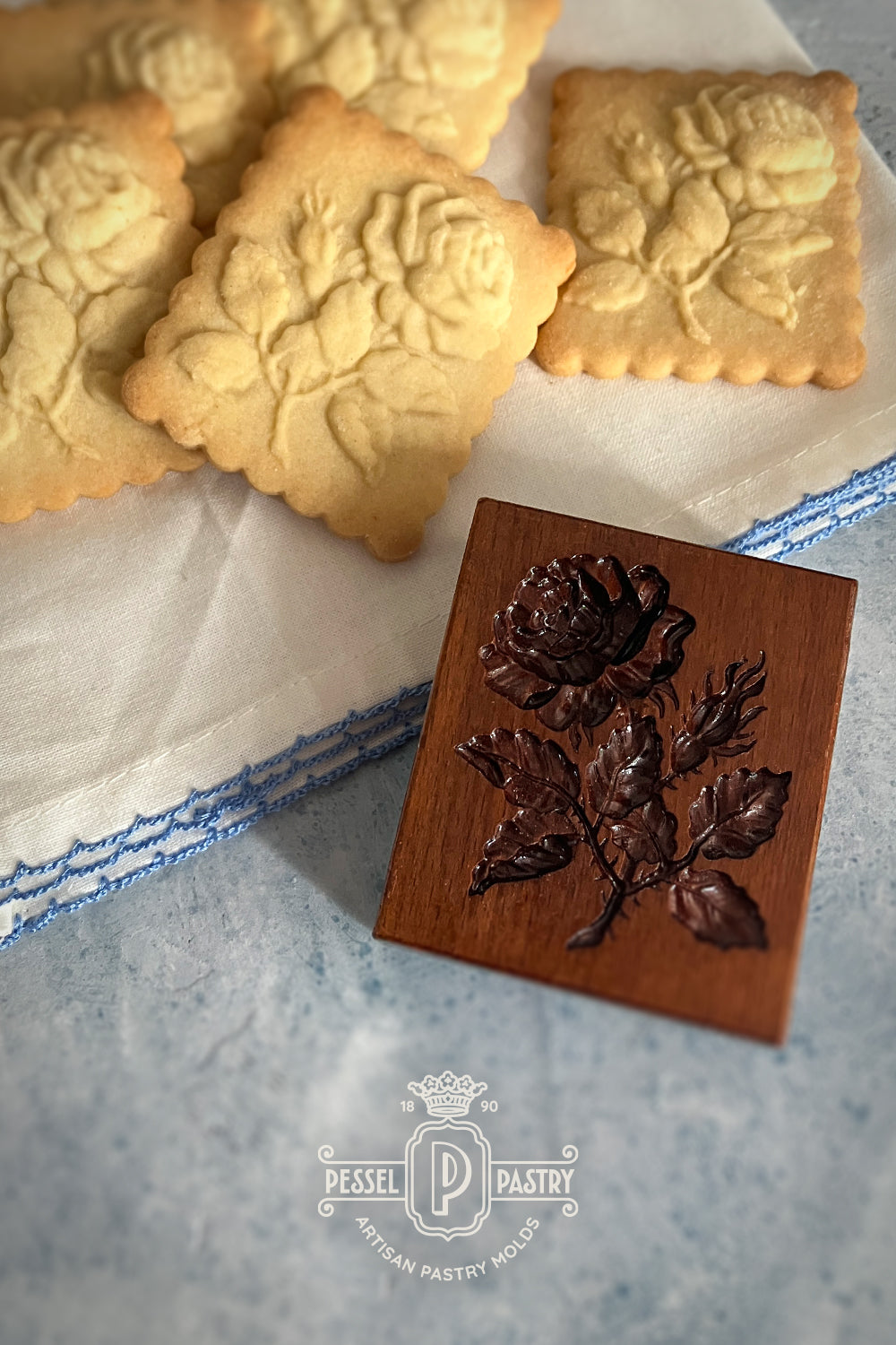 Victorian Rose Springerle Mold