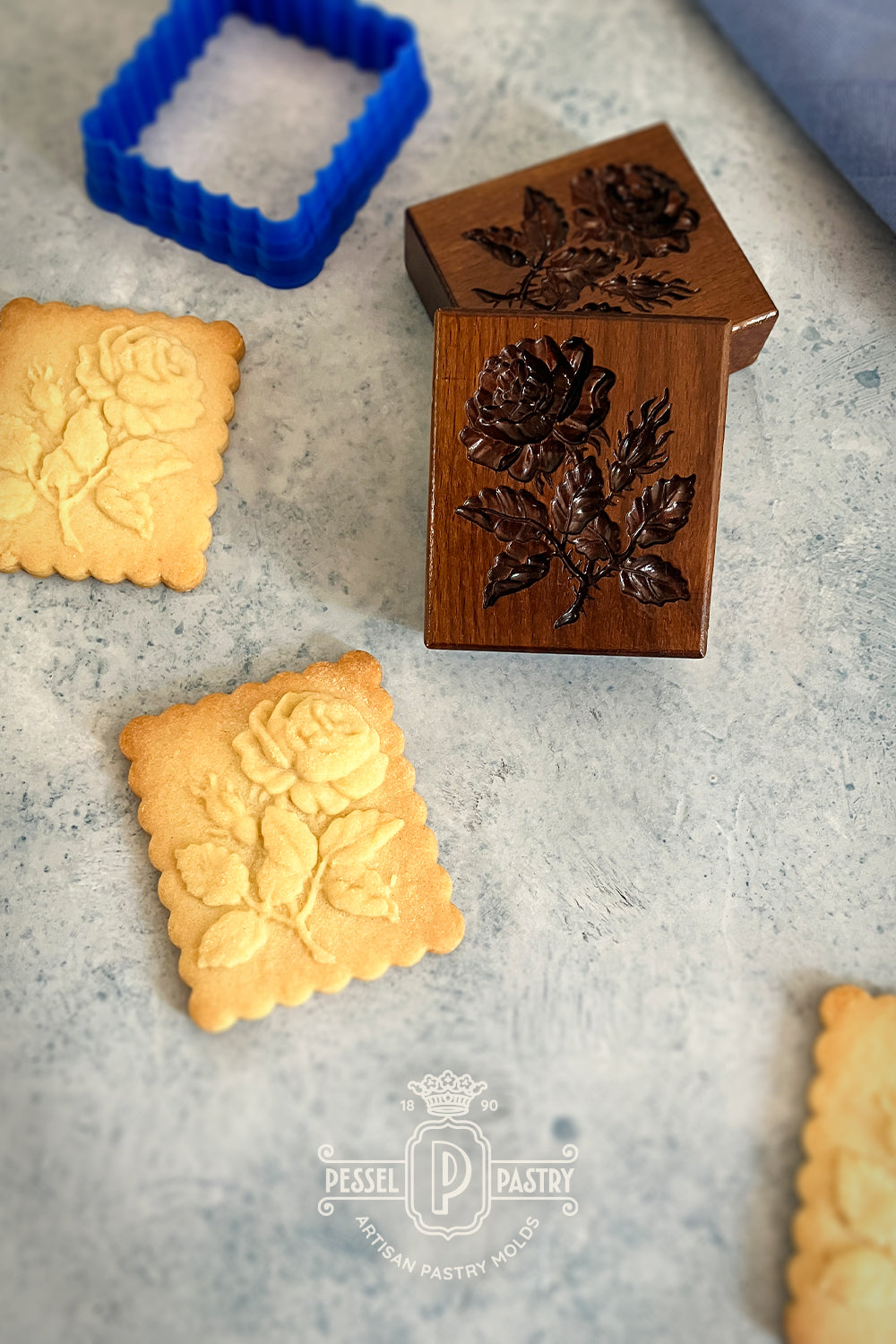 Victorian Rose Springerle Mold