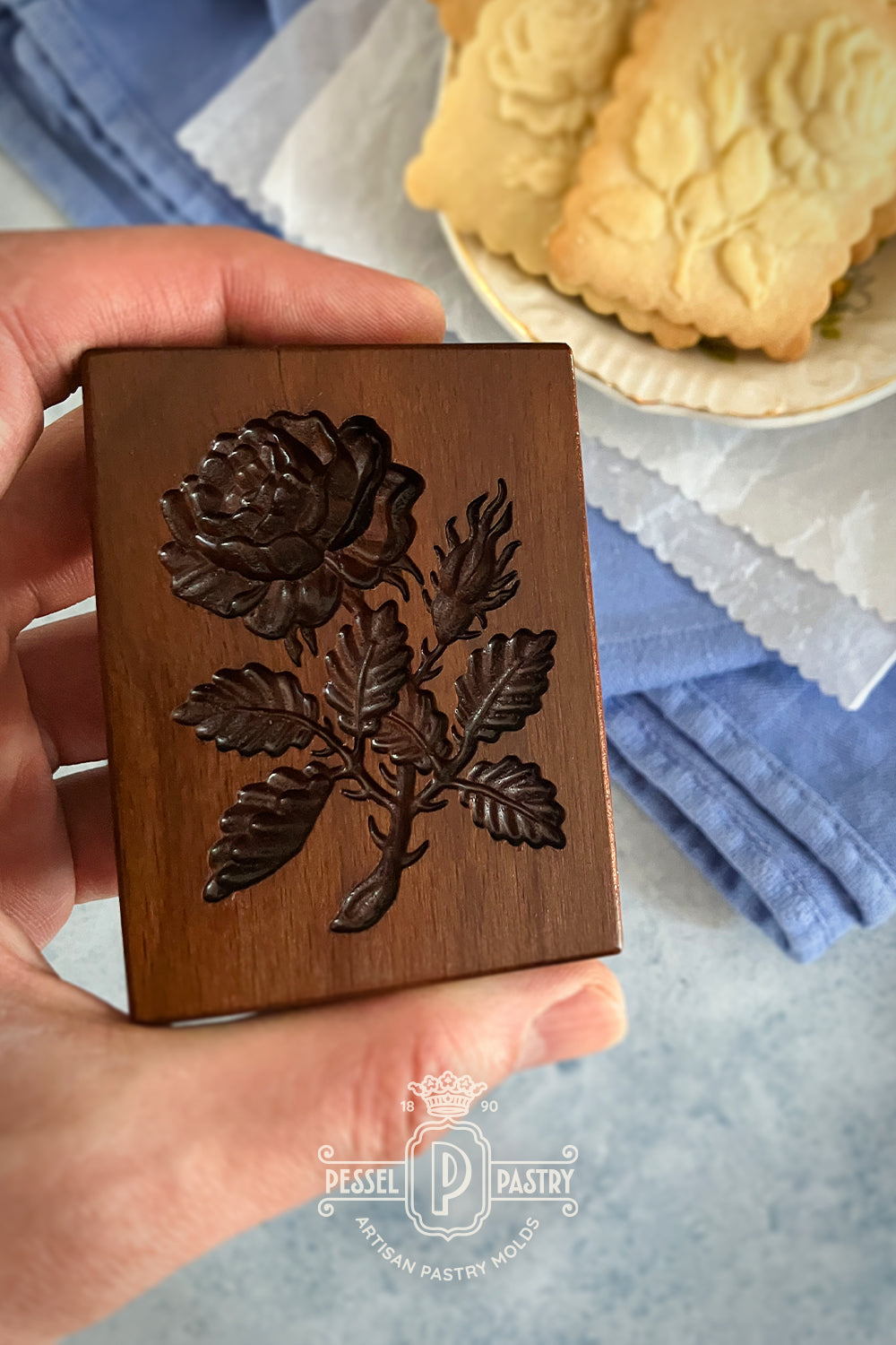 Victorian Rose Springerle Mold