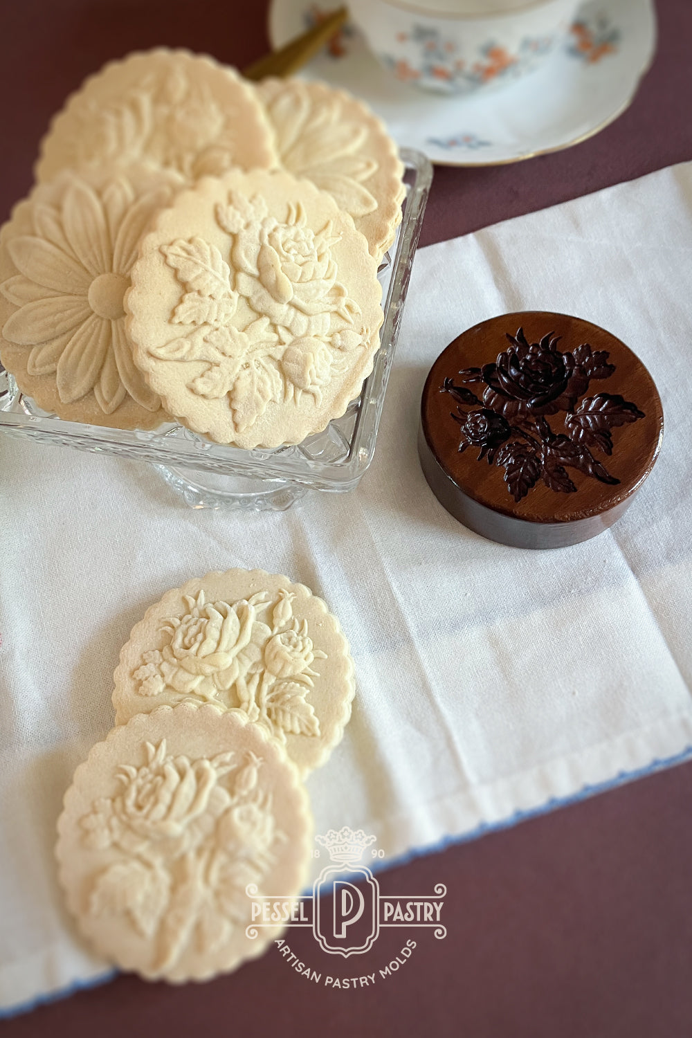 Cabbage Rose Springerle Mold