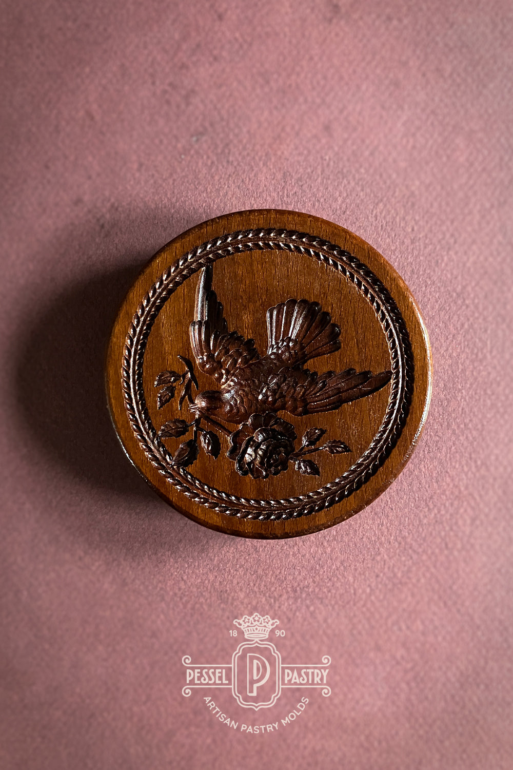 Peace Dove with Rose Springerle Mold